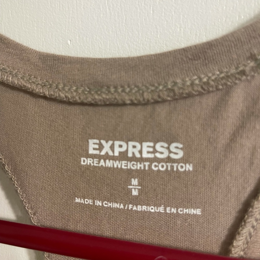Express Sequin Razor Back Tank Top - Picture 2 of 4